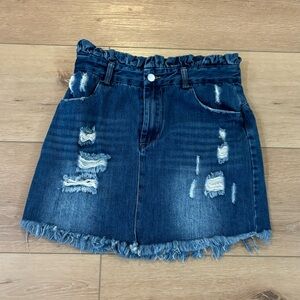 Hayden Jean Skirt Medium Frayed